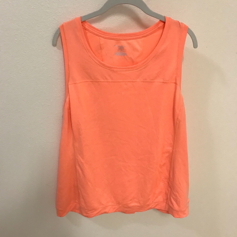 1X TekGear DryTek Orange workout tank top